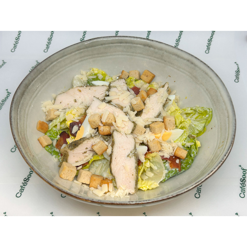 Ceasar Salad met gegrilde kip